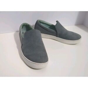 LL Bean Eco Bay Leather Slip-On shoes womens 6.5 M Green athleisure sneakers